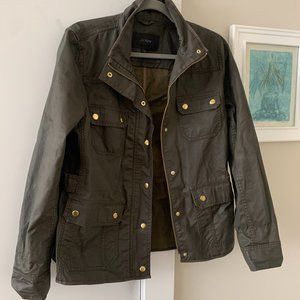 JCrew Downtown Field Jacket -- olive green size M